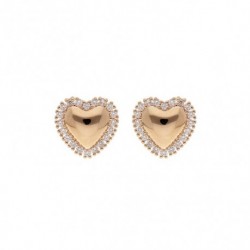 BOUCLES D'OREILLES PLAQUE OR