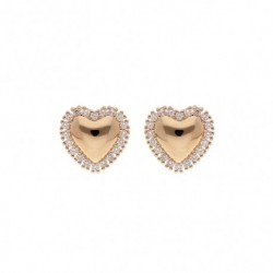 BOUCLES D'OREILLES PLAQUE OR