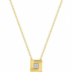 COLLIER PLAQUE OR