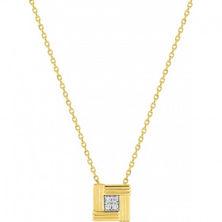 COLLIER PLAQUE OR