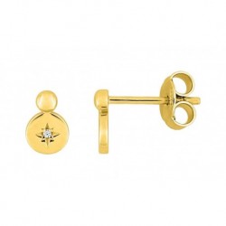 BOUCLES D'OREILLES PLAQUE OR