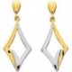 BOUCLES D'OREILLES PLAQUE OR