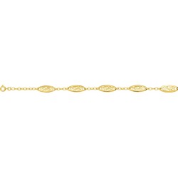 COLLIER PLAQUE OR