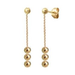 BOUCLES D'OREILLES OR 750/1000