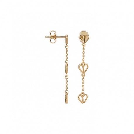 BOUCLES D'OREILLES PLAQUE OR