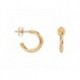 BOUCLES D'OREILLES PLAQUE OR