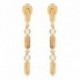 BOUCLES D'OREILLES PLAQUE OR