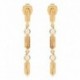 BOUCLES D'OREILLES PLAQUE OR