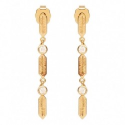 BOUCLES D'OREILLES PLAQUE OR