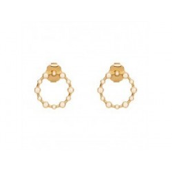 BOUCLES D'OREILLES PLAQUE OR