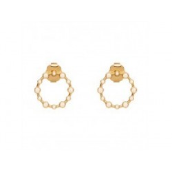 BOUCLES D'OREILLES PLAQUE OR