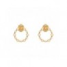 BOUCLES D'OREILLES PLAQUE OR