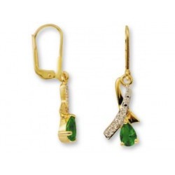 BOUCLES D'OREILLES PLAQUE OR