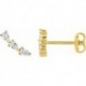 BOUCLES D'OREILLES PLAQUE OR