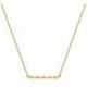 COLLIER PLAQUE OR