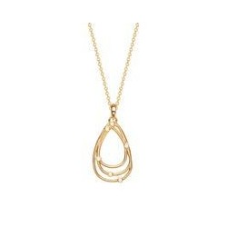 COLLIER PLAQUE OR