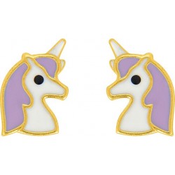BOUCLES D'OREILLES PLAQUE OR