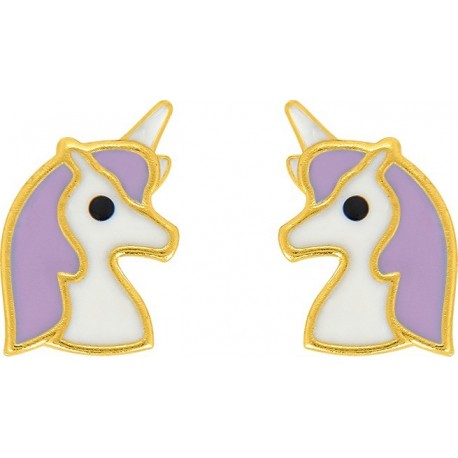 BOUCLES D'OREILLES PLAQUE OR