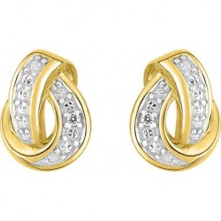 BOUCLES D'OREILLES PLAQUE OR