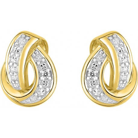 BOUCLES D'OREILLES PLAQUE OR