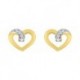 BOUCLES D'OREILLES PLAQUE OR