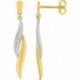 BOUCLES D'OREILLES PLAQUE OR