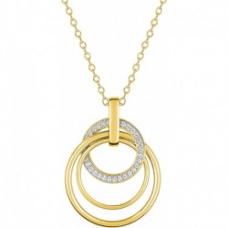 COLLIER PLAQUE OR