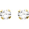 BOUCLES D'OREILLES PLAQUE OR