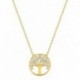 COLLIER PLAQUE OR