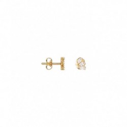 BOUCLES D'OREILLES PLAQUE OR