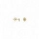 BOUCLES D'OREILLES PLAQUE OR