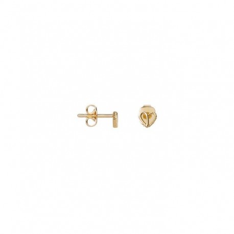 BOUCLES D'OREILLES PLAQUE OR