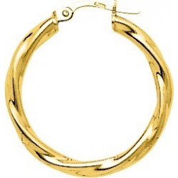 BOUCLES D'OREILLES PLAQUE OR