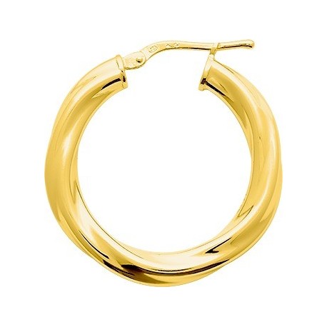 BOUCLES D'OREILLES PLAQUE OR