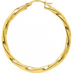 BOUCLES D'OREILLES PLAQUE OR