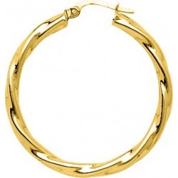 BOUCLES D'OREILLES PLAQUE OR