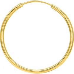 BOUCLES D'OREILLES PLAQUE OR