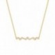 COLLIER PLAQUE OR