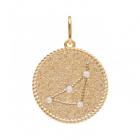 PENDENTIF PLAQUE OR
