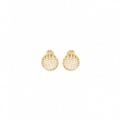 BOUCLES D'OREILLES PLAQUE OR