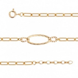 BRACELET PLAQUE OR