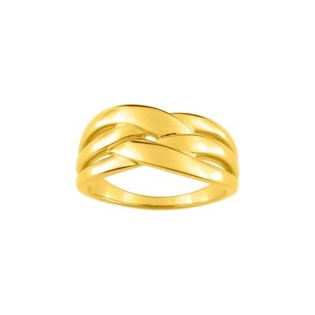 BAGUE PLAQUE OR