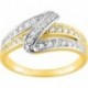 BAGUE PLAQUE OR