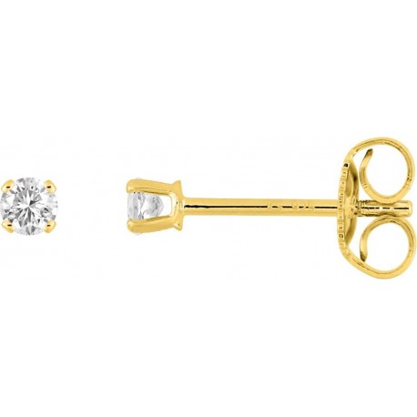 BOUCLES D'OREILLES PLAQUE OR