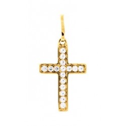 CROIX PLAQUE OR