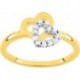 BAGUE PLAQUE OR
