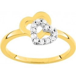 BAGUE PLAQUE OR