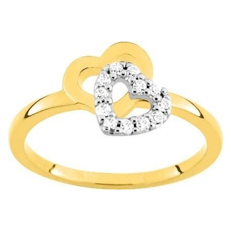 BAGUE PLAQUE OR