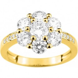 BAGUE PLAQUE OR