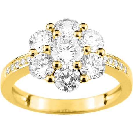 BAGUE PLAQUE OR